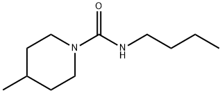 N-butyl-4-methylpiperidine-1-carboxamide 结构式