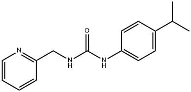 1-(4-propan-2-ylphenyl)-3-(pyridin-2-ylmethyl)urea 结构式