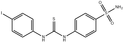 1-(4-iodophenyl)-3-(4-sulfamoylphenyl)thiourea 结构式