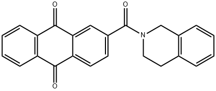 2-(3,4-dihydro-1H-isoquinoline-2-carbonyl)anthracene-9,10-dione 结构式