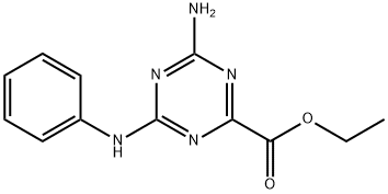 ethyl 4-amino-6-anilino-1,3,5-triazine-2-carboxylate 结构式