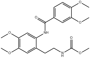 methyl N-[2-[2-[(3,4-dimethoxybenzoyl)amino]-4,5-dimethoxyphenyl]ethyl]carbamate 结构式