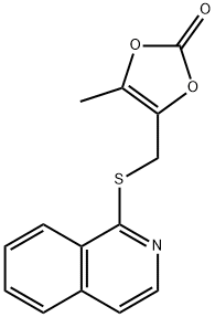 4-(isoquinolin-1-ylsulfanylmethyl)-5-methyl-1,3-dioxol-2-one 结构式