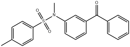 N-(3-benzoylphenyl)-N,4-dimethylbenzenesulfonamide 结构式