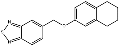 5-(5,6,7,8-tetrahydronaphthalen-2-yloxymethyl)-2,1,3-benzothiadiazole 结构式