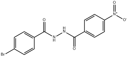 N'-(4-bromobenzoyl)-4-nitrobenzohydrazide 结构式