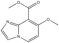 7-Methoxy-imidazo[1,2-a]pyridine-8-carboxylic acid methyl ester 结构式