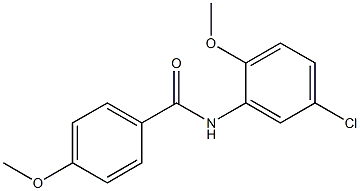 N-(5-chloro-2-methoxyphenyl)-4-methoxybenzamide 结构式