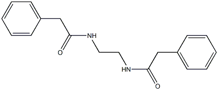 2-phenyl-N-[2-[(2-phenylacetyl)amino]ethyl]acetamide 结构式