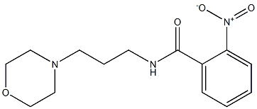 N-(3-morpholin-4-ylpropyl)-2-nitrobenzamide 结构式