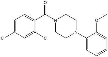 (2,4-dichlorophenyl)-[4-(2-methoxyphenyl)piperazin-1-yl]methanone 结构式