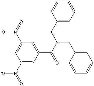 N,N-dibenzyl-3,5-dinitrobenzamide 结构式