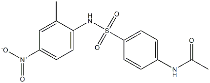 N-[4-[(2-methyl-4-nitrophenyl)sulfamoyl]phenyl]acetamide 结构式