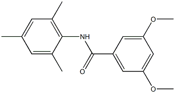 3,5-dimethoxy-N-(2,4,6-trimethylphenyl)benzamide 结构式