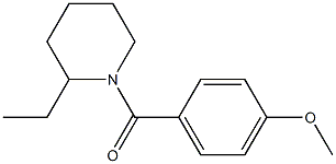 (2-ethylpiperidin-1-yl)-(4-methoxyphenyl)methanone 结构式