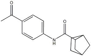 N-(4-acetylphenyl)bicyclo[2.2.1]heptane-3-carboxamide 结构式