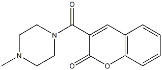 3-(4-methylpiperazine-1-carbonyl)chromen-2-one 结构式