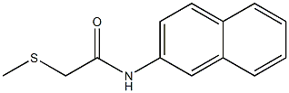 2-methylsulfanyl-N-naphthalen-2-ylacetamide 结构式