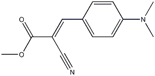 methyl (E)-2-cyano-3-[4-(dimethylamino)phenyl]prop-2-enoate 结构式