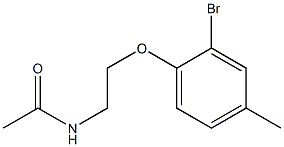 N-[2-(2-bromo-4-methylphenoxy)ethyl]acetamide 结构式