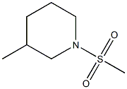 3-methyl-1-methylsulfonylpiperidine 结构式