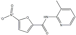 N-(3-methylpyridin-2-yl)-5-nitrofuran-2-carboxamide 结构式