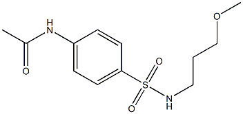 N-[4-(3-methoxypropylsulfamoyl)phenyl]acetamide 结构式