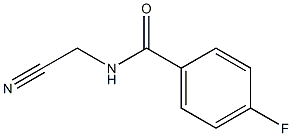 N-(cyanomethyl)-4-fluorobenzamide 结构式