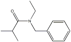 N-benzyl-N-ethyl-2-methylpropanamide 结构式
