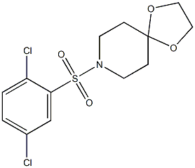 8-(2,5-dichlorophenyl)sulfonyl-1,4-dioxa-8-azaspiro[4.5]decane 结构式