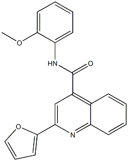 2-(furan-2-yl)-N-(2-methoxyphenyl)quinoline-4-carboxamide 结构式