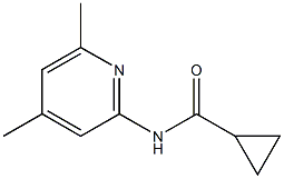 N-(4,6-dimethylpyridin-2-yl)cyclopropanecarboxamide 结构式