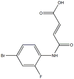 (E)-4-(4-bromo-2-fluoroanilino)-4-oxobut-2-enoic acid 结构式