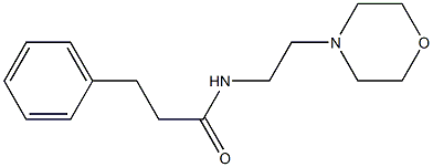 N-(2-morpholin-4-ylethyl)-3-phenylpropanamide 结构式