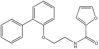 N-[2-(2-phenylphenoxy)ethyl]furan-2-carboxamide 结构式