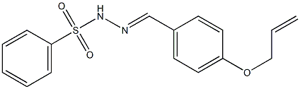 N-[(E)-(4-prop-2-enoxyphenyl)methylideneamino]benzenesulfonamide 结构式