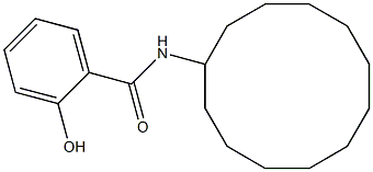 N-cyclododecyl-2-hydroxybenzamide 结构式