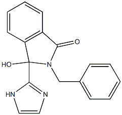 2-benzyl-3-hydroxy-3-(1H-imidazol-2-yl)isoindol-1-one 结构式