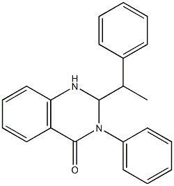 3-phenyl-2-(1-phenylethyl)-1,2-dihydroquinazolin-4-one 结构式