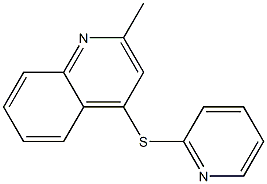 2-methyl-4-pyridin-2-ylsulfanylquinoline 结构式