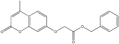 benzyl 2-(4-methyl-2-oxochromen-7-yl)oxyacetate 结构式