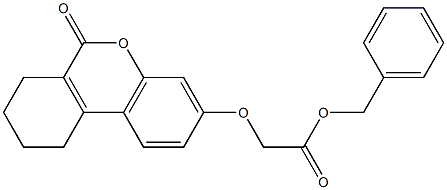 benzyl 2-[(6-oxo-7,8,9,10-tetrahydrobenzo[c]chromen-3-yl)oxy]acetate 结构式