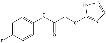 N-(4-fluorophenyl)-2-(1H-1,2,4-triazol-5-ylsulfanyl)acetamide 结构式