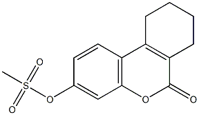 (6-oxo-7,8,9,10-tetrahydrobenzo[c]chromen-3-yl) methanesulfonate 结构式