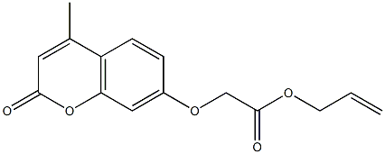 prop-2-enyl 2-(4-methyl-2-oxochromen-7-yl)oxyacetate 结构式