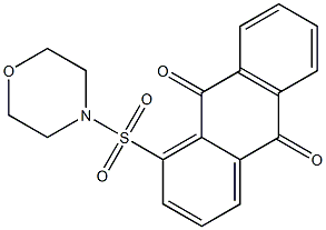 1-morpholin-4-ylsulfonylanthracene-9,10-dione 结构式