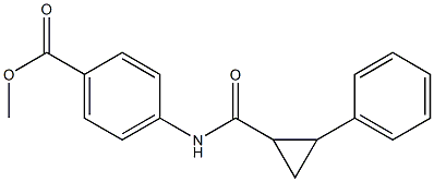 methyl 4-[(2-phenylcyclopropanecarbonyl)amino]benzoate 结构式