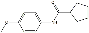 N-(4-methoxyphenyl)cyclopentanecarboxamide 结构式