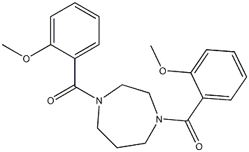 [4-(2-methoxybenzoyl)-1,4-diazepan-1-yl]-(2-methoxyphenyl)methanone 结构式