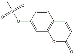 (2-oxochromen-7-yl) methanesulfonate 结构式